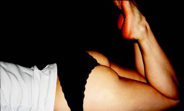 sdraiata a prendere fresco...