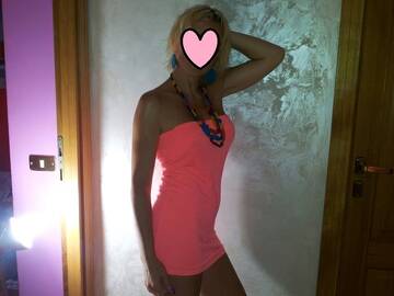 mini abito rosa fluo