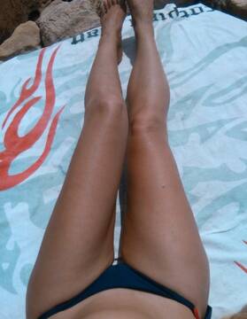 le mie gambe abbronzate
